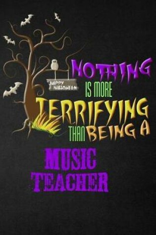 Cover of Funny Music Teacher Notebook Halloween Journal