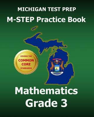 Book cover for Michigan Test Prep M-Step Practice Book Mathematics Grade 3