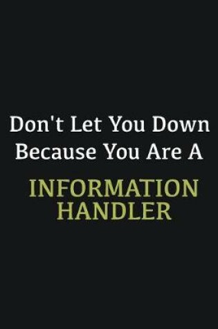 Cover of Don't let you down because you are a Information Handler