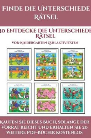 Cover of Vor-Kindergarten Mathe-Lektion (Finde die Unterschiede Ratsel)