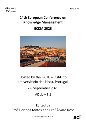 Cover of 24th European Conference on Knowledge Management Vol 1