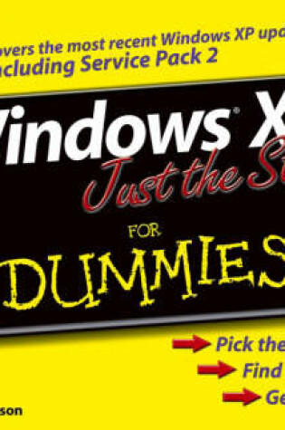 Cover of Windows XP Just the Steps For Dummies