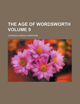 Book cover for The Age of Wordsworth Volume 9