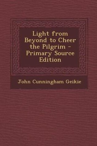 Cover of Light from Beyond to Cheer the Pilgrim - Primary Source Edition