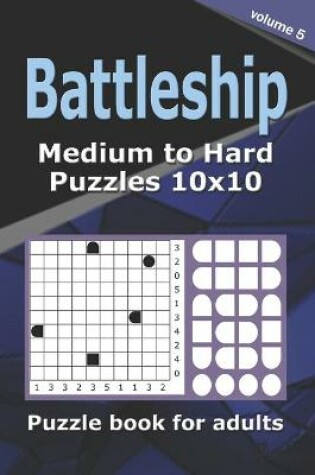 Cover of Battleship puzzle book for adults.