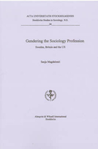 Cover of Gendering the Sociology Profession