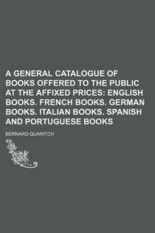 Cover of A General Catalogue of Books Offered to the Public at the Affixed Prices