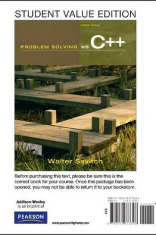 Cover of Student Value Edition for Problem Solving with C++