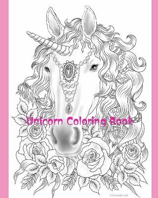 Book cover for Unicorn Coloring Book