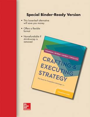 Book cover for Loose-Leaf Crafting and Executing Strategy: The Quest for Competitive Advantage: Concepts and Cases