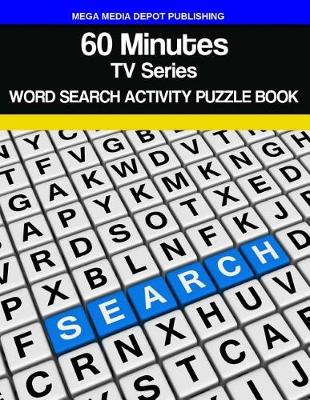 Book cover for 60 Minutes TV Series Word Search Activity Puzzle Book