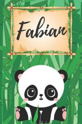 Cover of personalisiertes Notizbuch Panda / Malbuch / Kritzelbuch / Tagebuch / Journal / Notizheft / DIN A5 / Geschenke Fabian