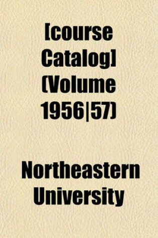 Cover of [Course Catalog] (Volume 1956-57)