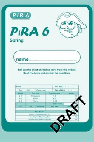 Cover of Progress in Reading Assessment Test 6, Spring Pk10