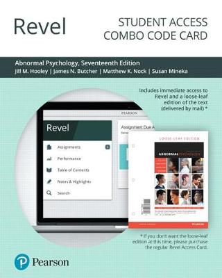 Book cover for Revel for Abnormal Psychology -- Combo Access Card