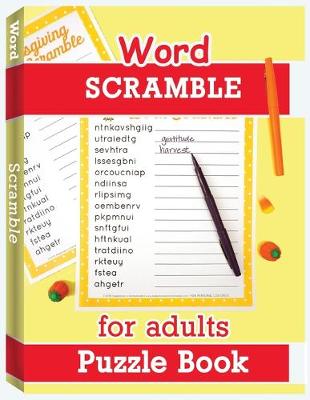 Book cover for Word Scramble Puzzle Book for Adults