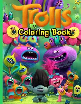 Book cover for Trolls Coloring Book