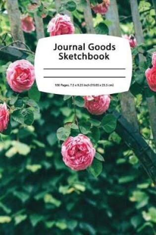 Cover of Journal Goods Sketchbook - Green Pink Rose