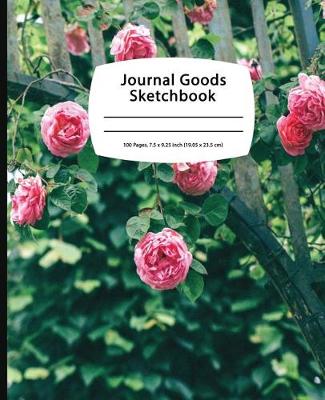 Book cover for Journal Goods Sketchbook - Green Pink Rose