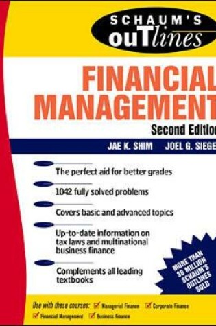 Cover of Schaum's Outline of Financial Management