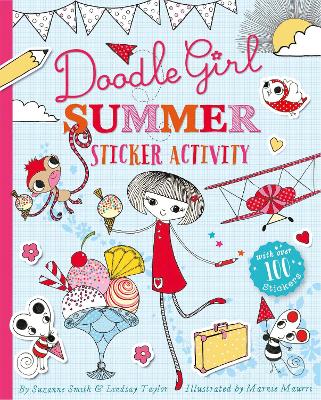 Book cover for Doodle Girl Summer Sticker Activity