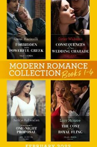 Cover of Modern Romance February 2022 Books 1-4
