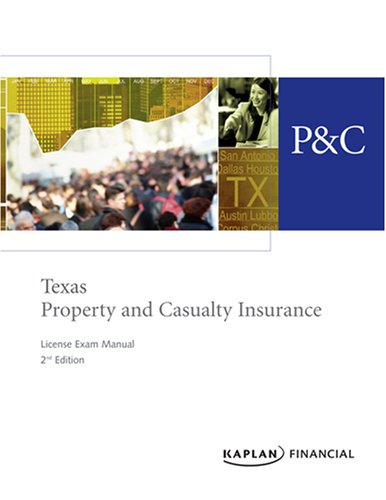 Cover of Texas Property and Casualty Insurance License Exam Manual