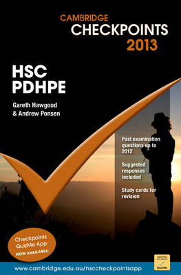 Cover of Cambridge Checkpoints HSC Personal Development, Health and Physical Education 2013