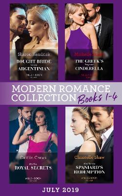 Book cover for Modern Romance July 2019 Books 1-4