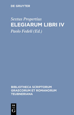 Book cover for Elegiarum Libri IV