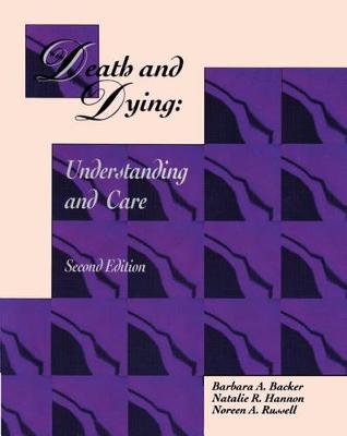 Book cover for Death and Dying Understanding and Care