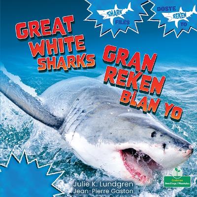 Book cover for Gran Reken Blan Yo (Great White Sharks) Bilingual Eng/Cre