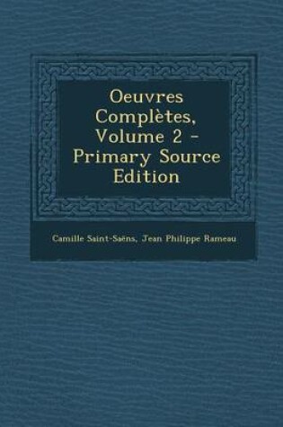 Cover of Oeuvres Completes, Volume 2