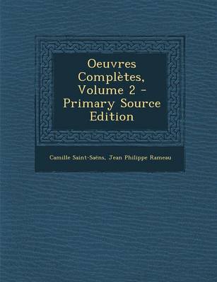 Book cover for Oeuvres Completes, Volume 2