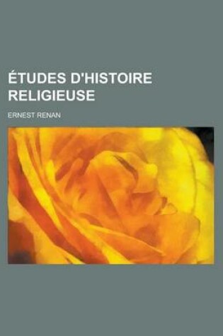 Cover of Etudes D'Histoire Religieuse