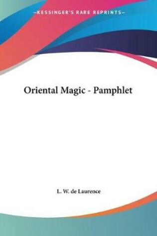Cover of Oriental Magic - Pamphlet