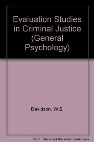 Cover of Evaluation Studies in Criminal Justice