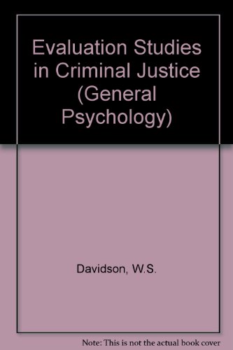 Book cover for Evaluation Studies in Criminal Justice