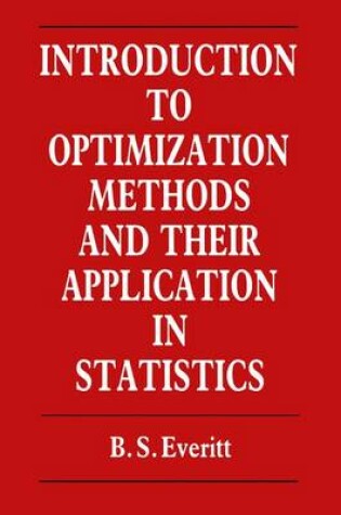Cover of Introduction to Optimization Methods and Their Application in Statistics