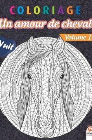 Cover of Coloriage - Un amour de cheval - Volume 1 - Nuit