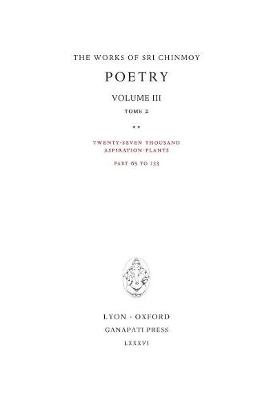 Book cover for Poetry III, tome 2
