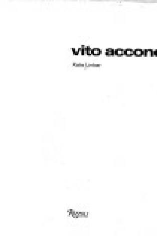 Cover of Vito Acconci