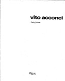 Book cover for Vito Acconci