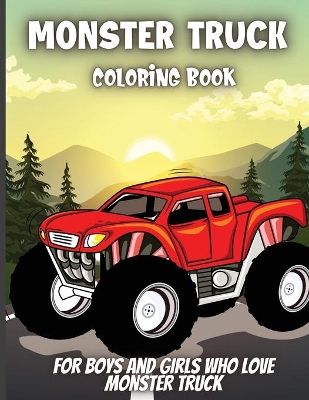 Book cover for Monster Truck Coloring Book