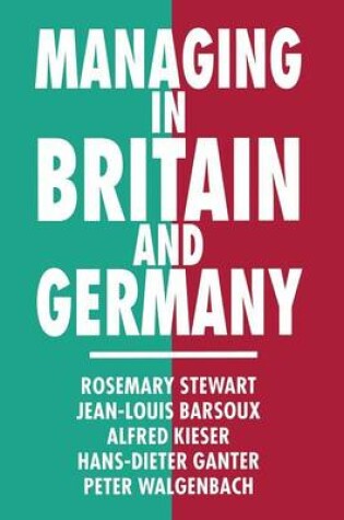 Cover of Managing in Britain and Germany