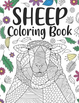 Book cover for Sheep Coloring Book