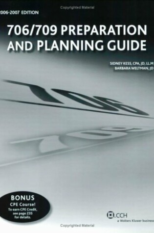 Cover of 706/709 Preparation and Planning Guide (2006-2007)