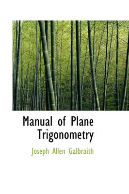 Book cover for Manual of Plane Trigonometry