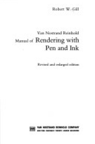 Cover of Van Nostrand Reinhold Manual of Rendering