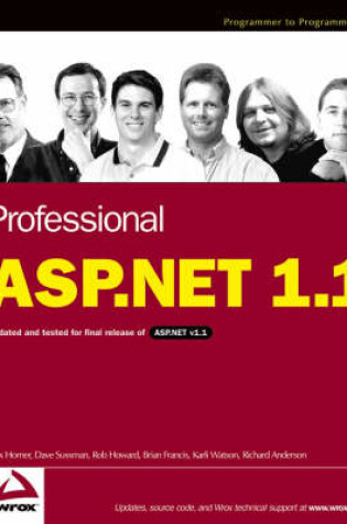 Cover of Professional ASP.NET 1.1